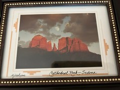 Margaret L Jackson Signed, Framed Original Photograph Cathedral Rock- Sedona AZ