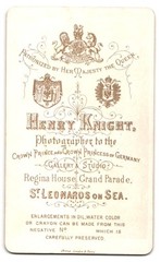 Photograph Henry Knight, St Leonards on Sea, Portrait Handsome Gentleman in Suit