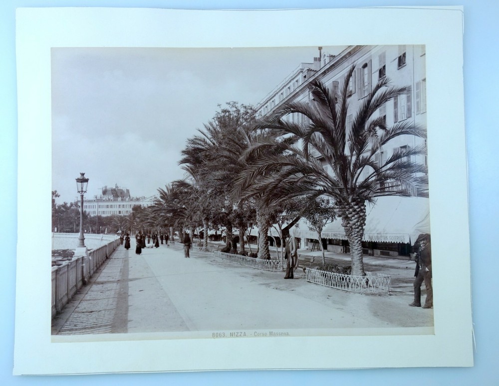 2 x Photo Album around 1890 Nice Corso Massena + Grotto Saint-Andre
