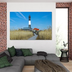 Robert Moses Lighthouse Fire Island NY Metal Print | Wall Art Photo New York