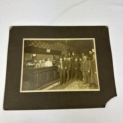 Vintage Early 1900’s Restaurant / Pub Owners Bartenders & Customers Photograph