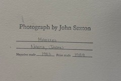 RARE Original 1983 JOHN SEXTON ‘Stone Markers, Narita JAPAN’ Signed COLOR PHOTO