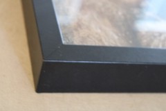 Stunning Photograph Two Japanese Macaques SNOW MONKEYS Framed 9×11 Wall Art