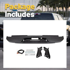 Rear Step Bumper Compatible with 1999-2007 Chevy Chevrolet Silverado GMC Sierra