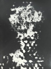 Astrid Klein, decision maker, photogram, 1986, autographed