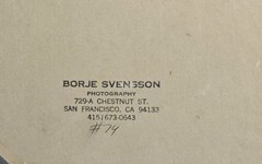 VTG Bo Svenson Signed Golden Gate Bridge Photograph Matted Framed Photo 1977
