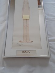 2 1975 William Eagan artwork «MICHAEL & JEFFREY» Signed 20 1/4″ X 9 1/4″