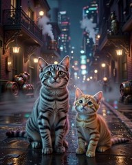 cute cat art 8*10 photos print cute cats art photo print wall art glossy photo