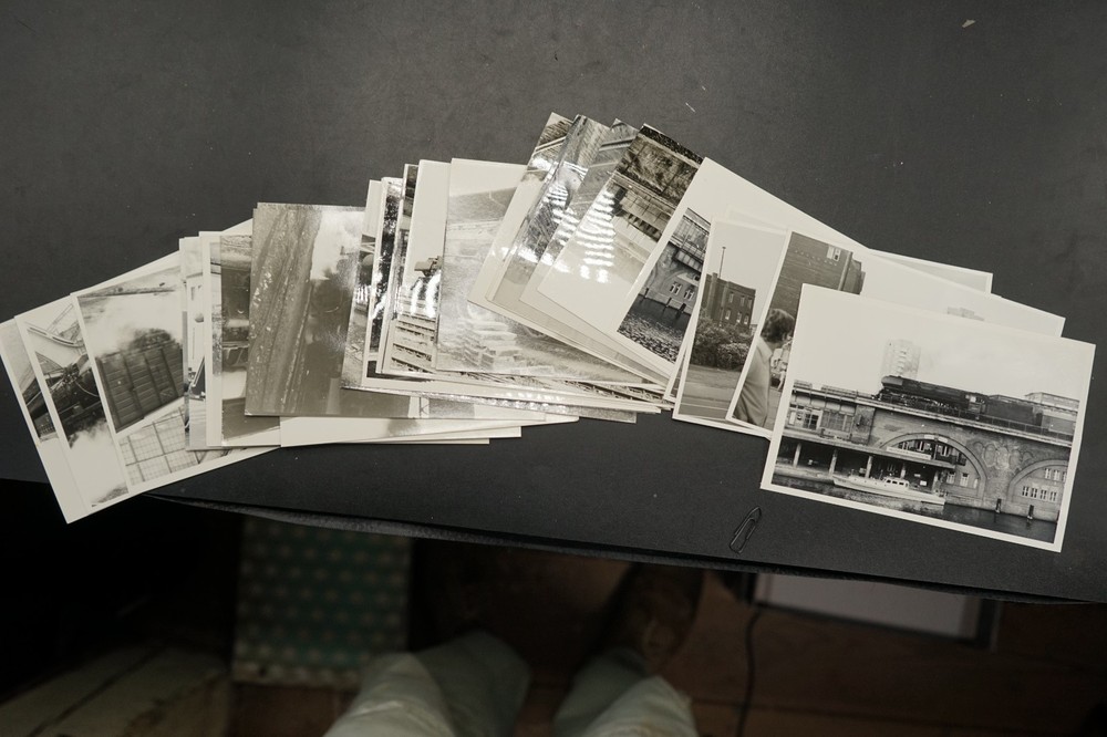 Photo Bundle Lot GDR Steam Locomotive Berlin View Sign Train Station Image 03 Advertising
