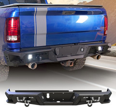 Rear Bumper for 2009-2018 Dodge Ram 1500 | 2019-2024 RAM 1500 Classic Heavy Duty