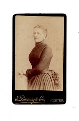 CDV Photo Fine Lady – Exeter 1880s