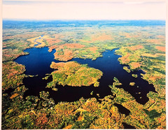Nelson Lake, Hayward, Sawyer County, Wisconsin Overhead Photo. Frame Optional.