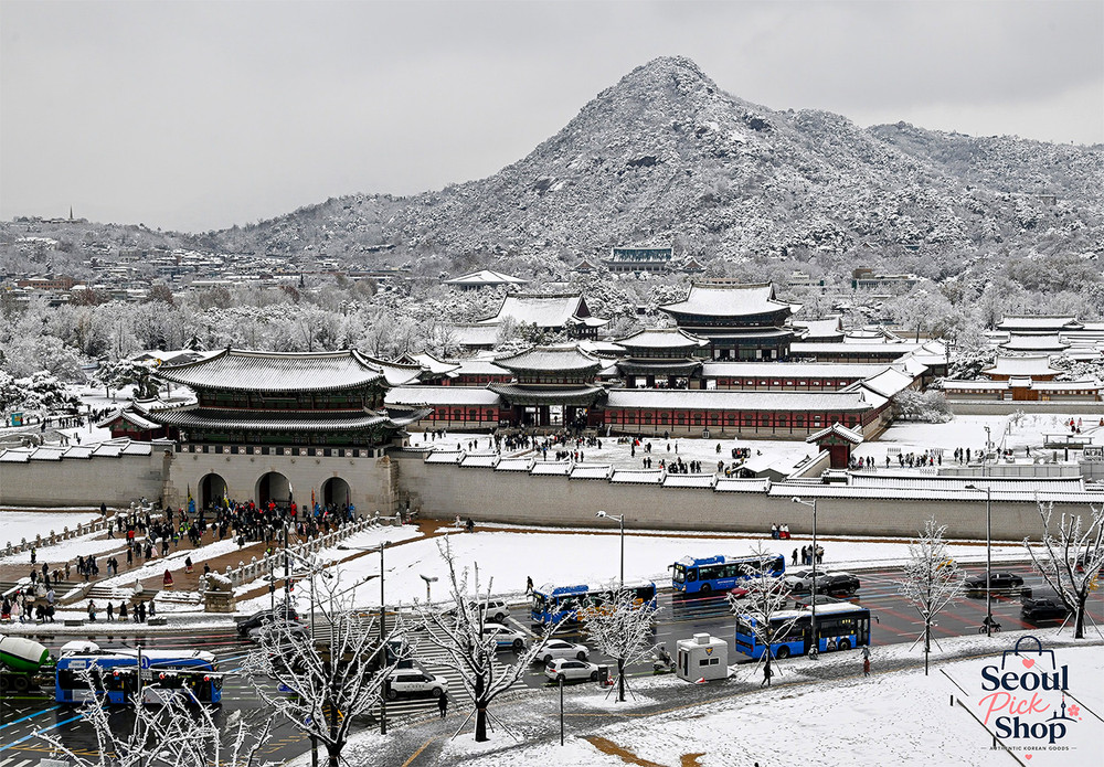 Snow over Gyeongbokgung – Fine Art Photography Print by K.S. Song