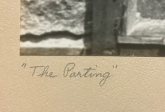Original JAMES P GALLAGHER ‘The Parting’ TRAINS B&O Railroad Gelatin PHOTOGRAPH