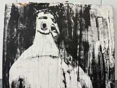 🔥 Vintage Modern Bodybuilding MUSCLE Man Photograph Painting, Lillian BASSMAN