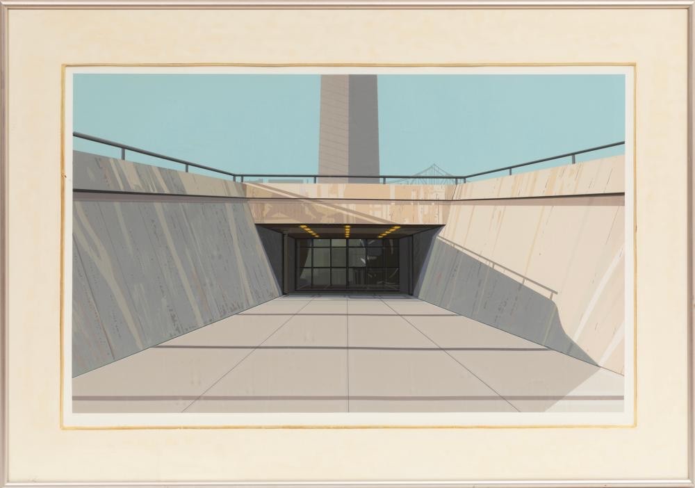 Richard Estes, Arch St. Louis from the Urban Landscapes No. I Portfolio, 1972