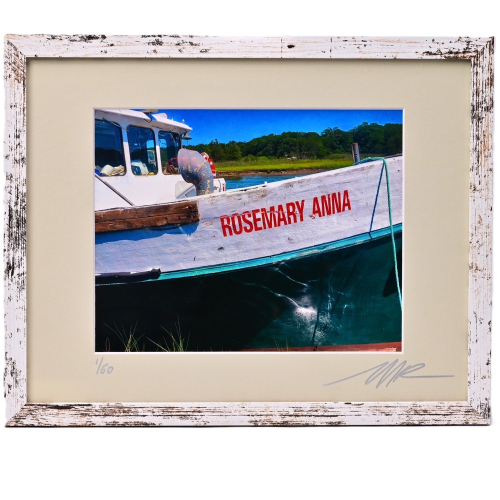 MICHAEL RAY Original Vintage Signed LI Seascape Fishing Boat Photograph Print