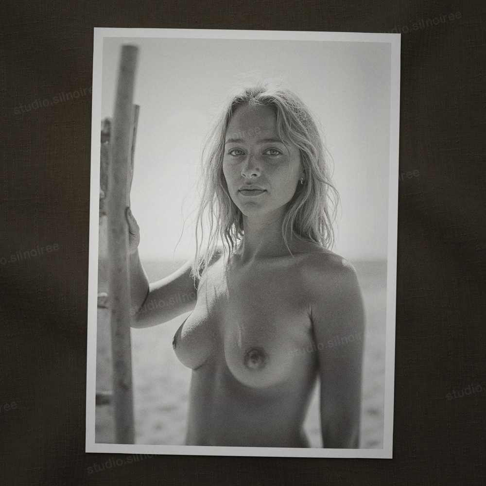 Vintage SW Photo Print Beach Nude Nude Art Woman Portrait 1980 10×15 z[f96rz2]
