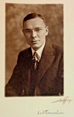 Signed EDWARD CURTIS PHOTO Lichtenwalner Alaska Railroad Agent Manager Mug Shot