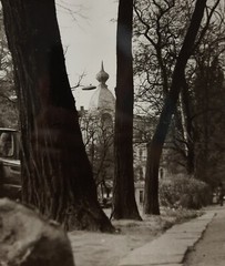 Street Scene in Odesa, Black and White Vintage Photo, Original Vintage Photo
