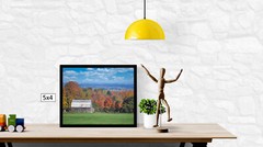 Wooden Barn With Fall Colors C, High Resolution Image, Many Formats, TV Art