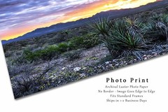 Big Bend Photography Print: West Texas Sunrise Mountain Landscape Sky Photo