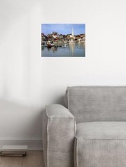 Nautical Sailboat Maine Camden Harbor Seascape Wall Decor Art Print Poster Pi…