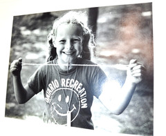 B+W Photography 8″x10″ Kids at Camp 4 Portrait Gelatin Silver Print Vtg Darkroom