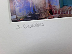 Catherine Archuleta Photograph Provence France SIGNED Pink House Roses + Purple