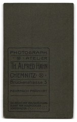 Photograph Th. Alfred Hahn, Chemnitz, Brückenstr. 5, young saxon lady in h
