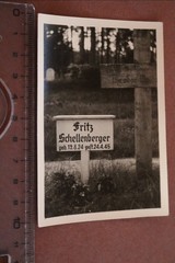 old photo soldier grave? Schellenberger April 1945-Raum Grimma?