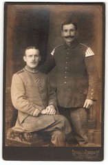 Photograph Hermann Böbers, Neukölln, Saalestr. 1, Music Corps Soldier with Birds