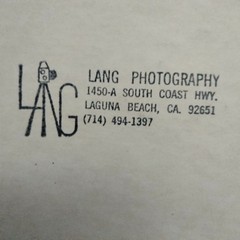 Aliso Beach Pier Photo Laguna Beach CA Sunset Vtg Lang Print 1988 20 x 16