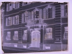 Freiburg Chamber of Crafts Wenzinger House around 1900 Large Hist. Glass Negative