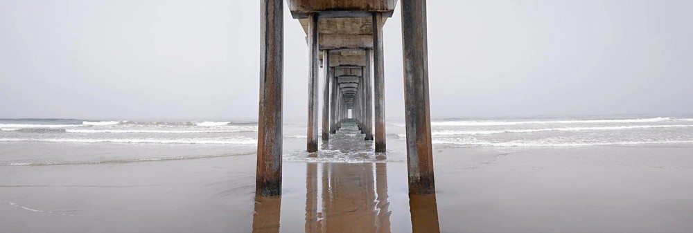 Peter Lik «Solace» La Jolla Pier – 2M – 8 Feet Framed Picture With COA