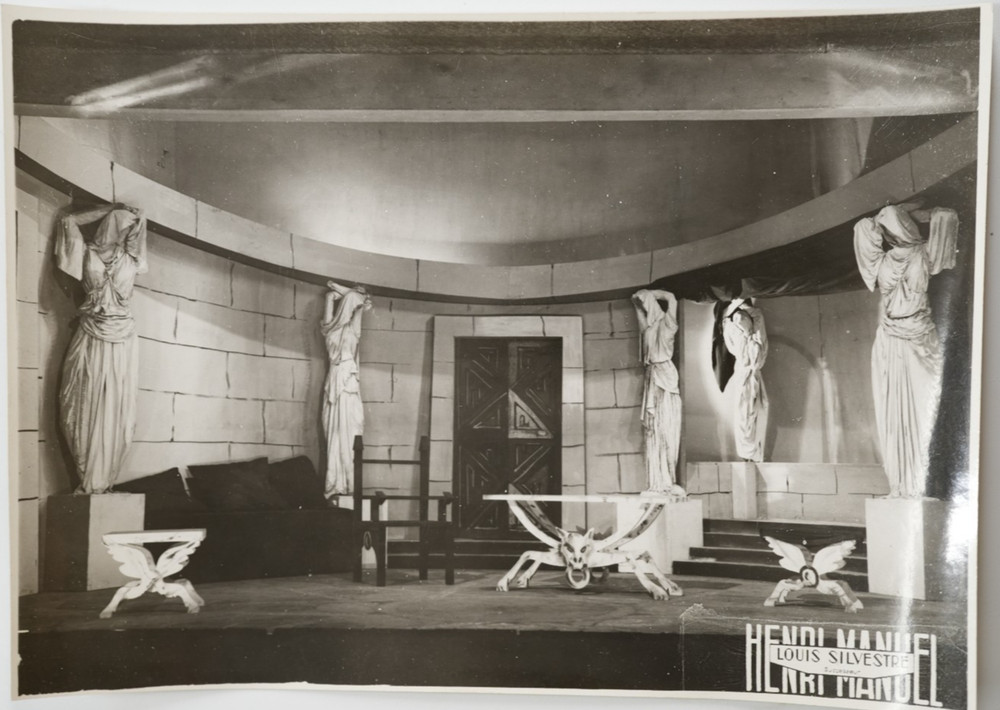 Vintage Film Photo France Theatre Decor 17X23Cm 1960