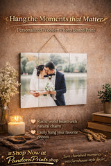 Personalized Farmhouse Wood Photo Frame Custom Rustic Picture Gift