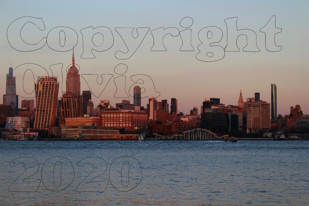 New York City skyline print