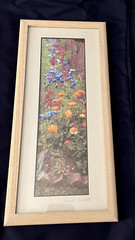 Joseph Barnett signed framed photo Kennebunk Maine wildflowers