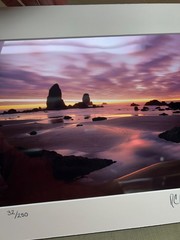 Signed Photography 11 x 14 Matted Unframed, Brilliant Full Color Seashore