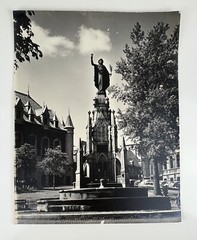 VTG Large Black & White Photograph Photography Print Monument de la Foi Quebec