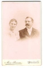 Photograph Max Baum, Dresden, Königsbrückerstr. 64, Portrait Man with Walrus Ba