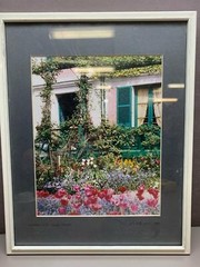 Framed Color Matted Photo Claude Monet’s Home Signed Nick Brown 1994