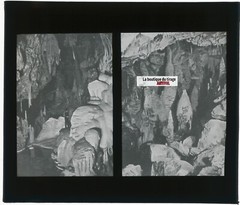Dargilan Cave Photo Glass Plate, Black & White, Vintage 8,5×10 cm