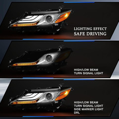 Headlight Assembly Compatible with 2018 2019 2020 2021 2022 2023 Toyota Camry XL