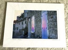 MADELINE GRAY Signed Photograph Provence France Street Matted 12″x16″ NEW