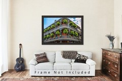 French Quarter Photography Print: Louisiana New Orleans Corner Building Photo
