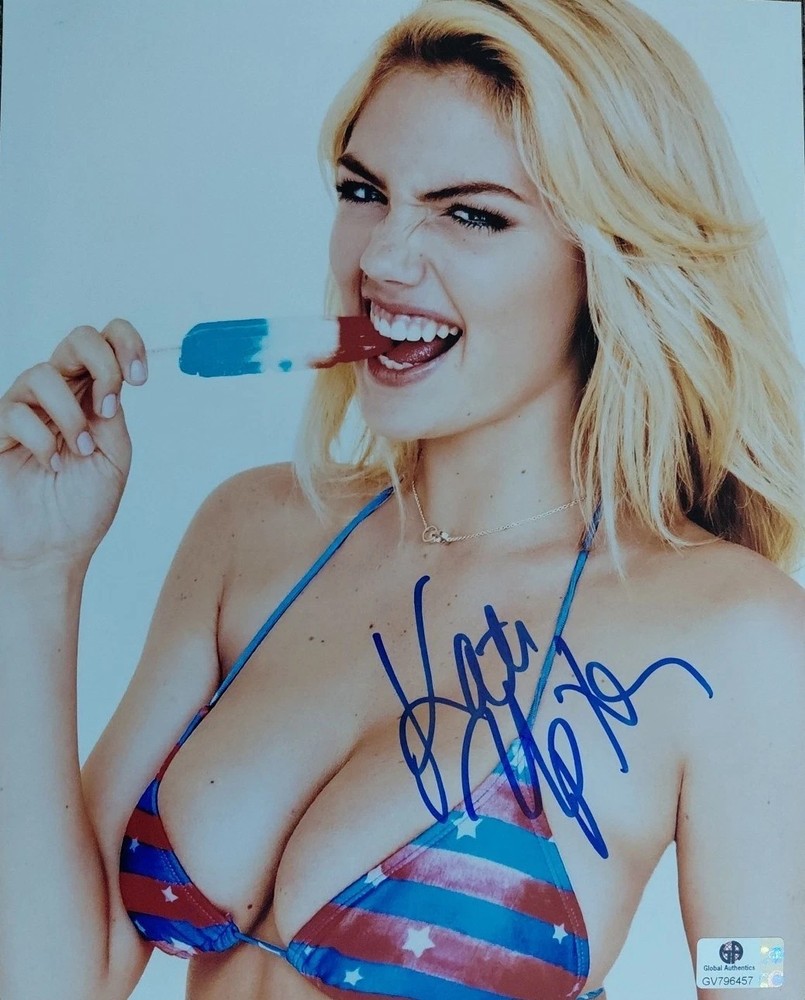 KATE UPTON Playboy & SI Model Hand Signed 8.5 X11 Autograph GA COA