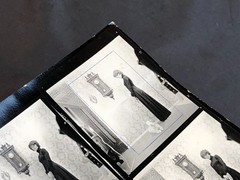 NEWLY FOUND! Hendrickson PHOTO Contact Sheet Proof & Negatives MADAM & her DOG