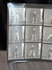 NEWLY FOUND! Hendrickson PHOTO Contact Sheet Proof JULIET PROWSE POSING FUR HAT